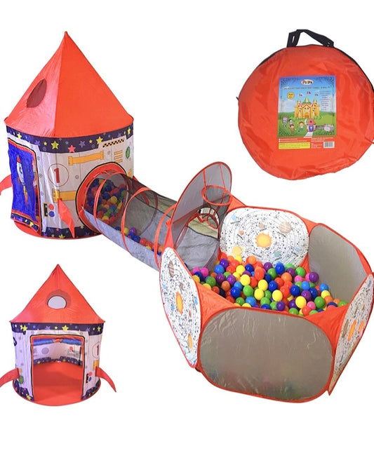 Rocket Ship Space Tent Tunnel & Ball Pit