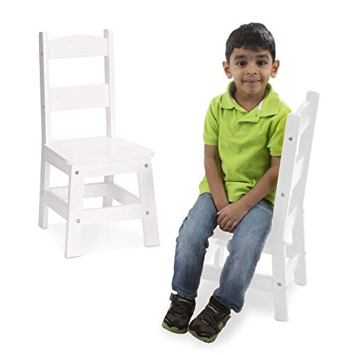 Wooden Chair Pair - White