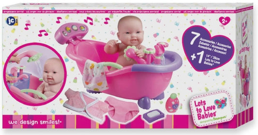JC Toys Baby Doll Eith Bathtub