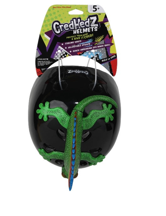 CredHedz Green Lizard Helmet