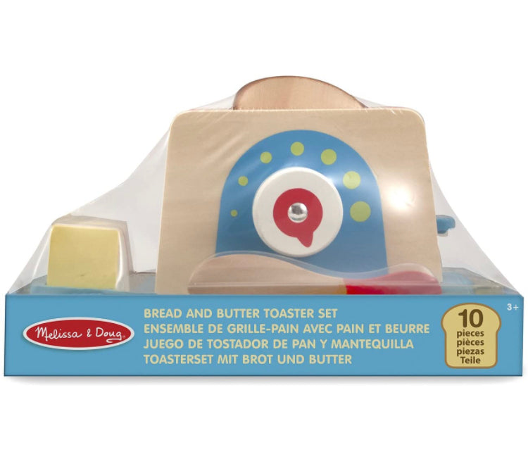 Melissa & Doug Bread and Butter Toaster Set