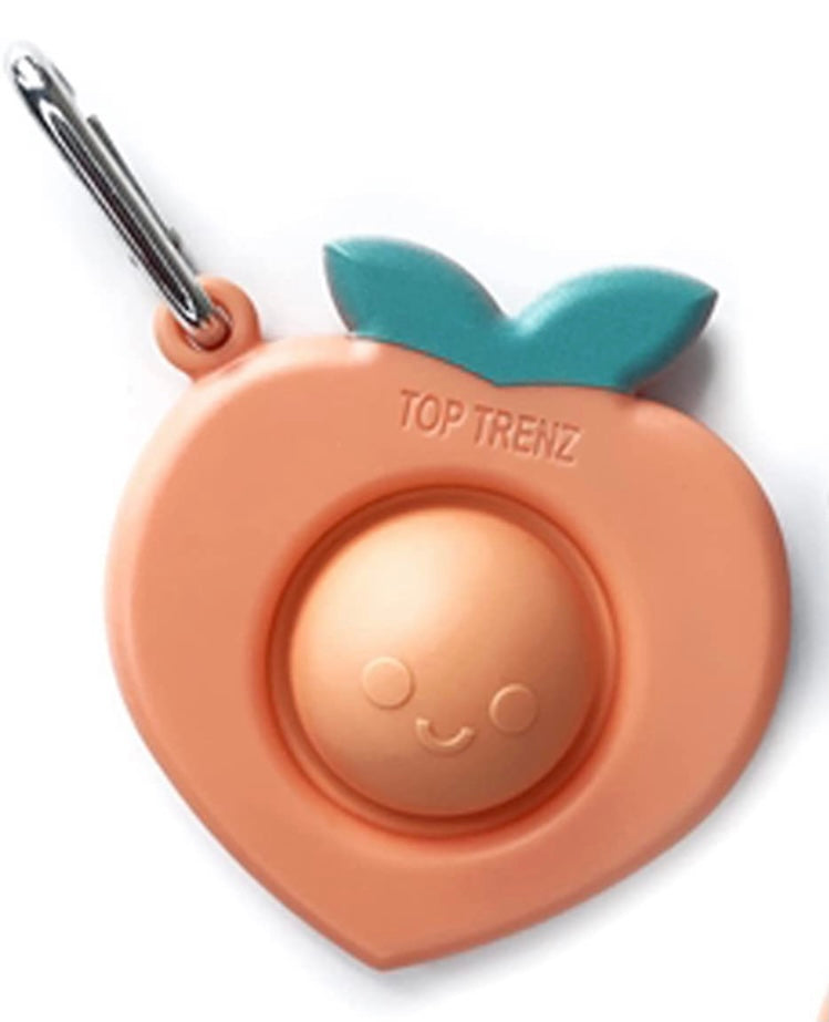 OMG!! Pop Fidgety Bubble Fidget Toy Keychain - Peach