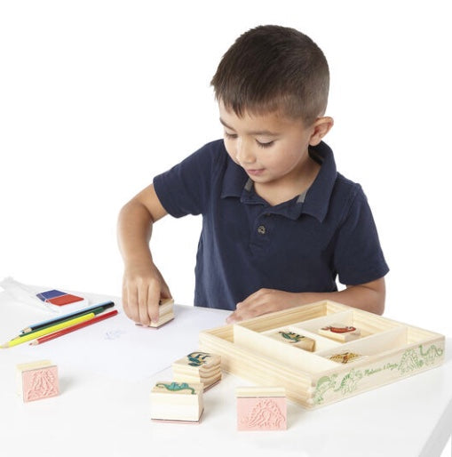 Wooden Stamp Set - Dinosaurs