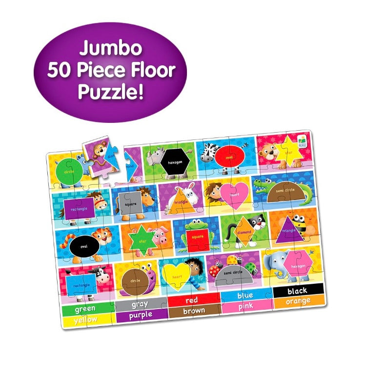 The Learning Journey Jumbo Floor Puzzle Colors & Shapes