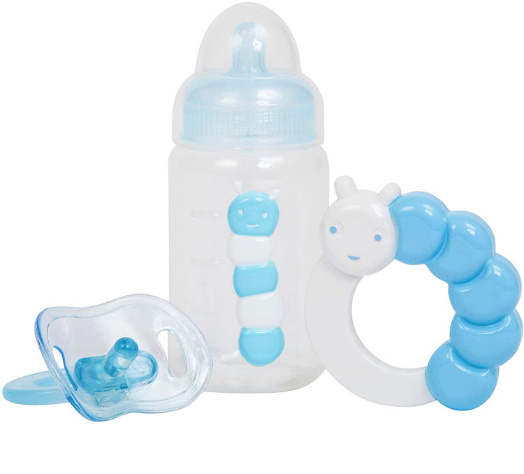 JC Toys Blue Baby Doll Bottle