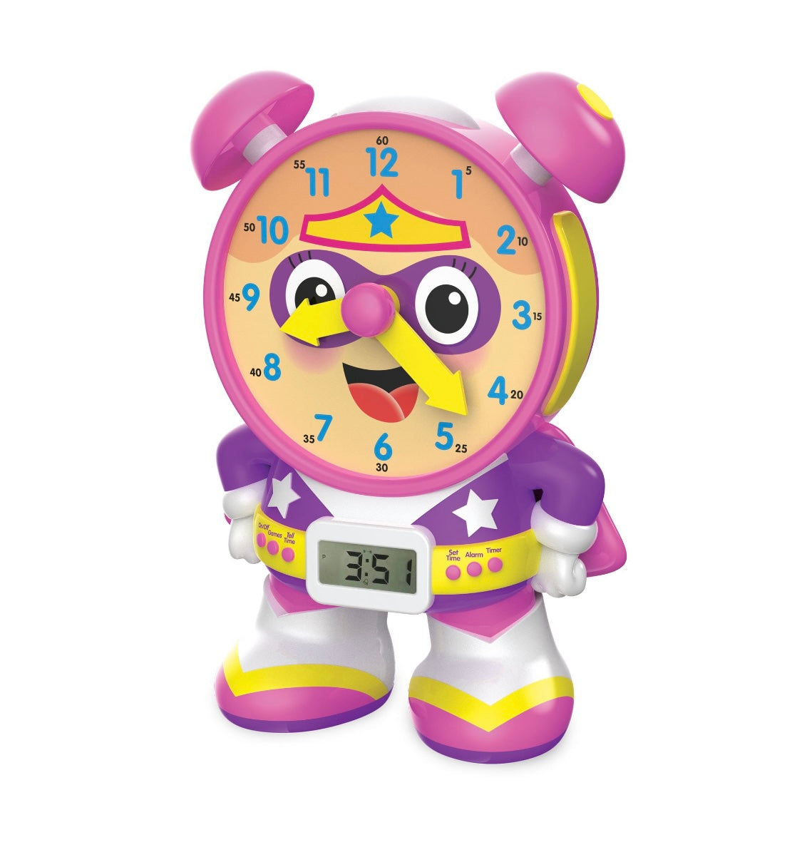 Super Telly Teaching time clock Pink