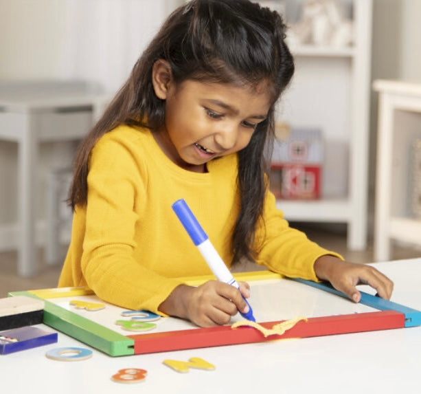 Melissa & Doug Magnetic Chalkboard and Dry-Erase Board